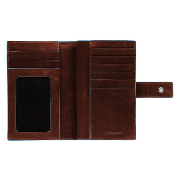 Piquadro Ladies Leather Wallet, Mahogany