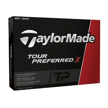TaylorMade TOUR PREFERRED X Golf Ball, 1 dozen