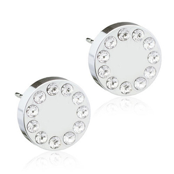 Blomdahl BRILLIANCE PUCK Skin Friendly Medical Titanium Earrings