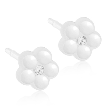 Blomdahl DAISY PEARL Skin Friendly Medical Plastic Earrings